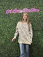 EXPOSED SEAM CAMO SWEATSHIRT
