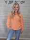 Tangerine Pearl Sleeve Pullover