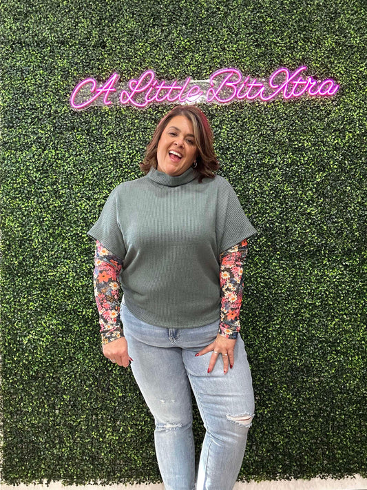 Mesh Floral Top