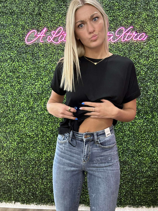 JB HI-RISE BLEACH SPLASH BOYFRIEND JEANS