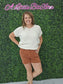 Z Rust Acid Wash Frayed Cutoff Hem Shorts