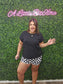 BLACK BOXY COTTON TEE
