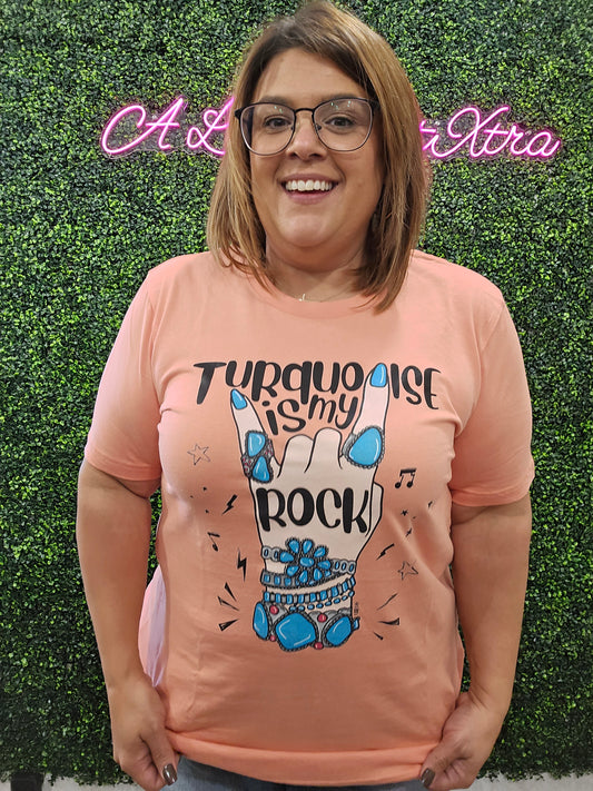 Turquoise is My Rock Tee