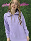 Isabella Half Zip Pullover Spring: Lilac