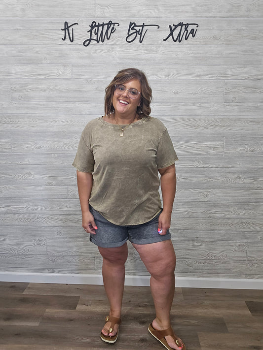 MOCHA OVERSIZED TEE