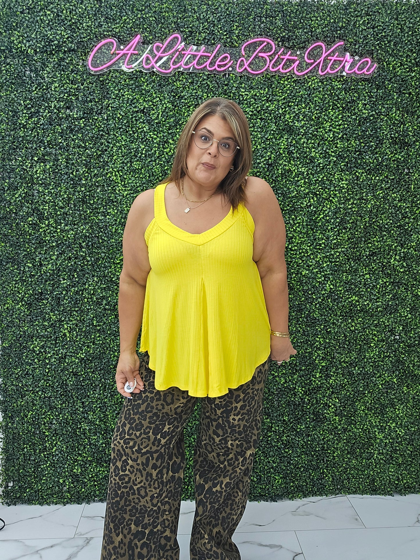 SUMMER KINGSLEY TANK: BRIGHT YELLOW