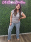 JB HIGH-WAISTED LIGHT WASH STRAIGHT LEG JEANS