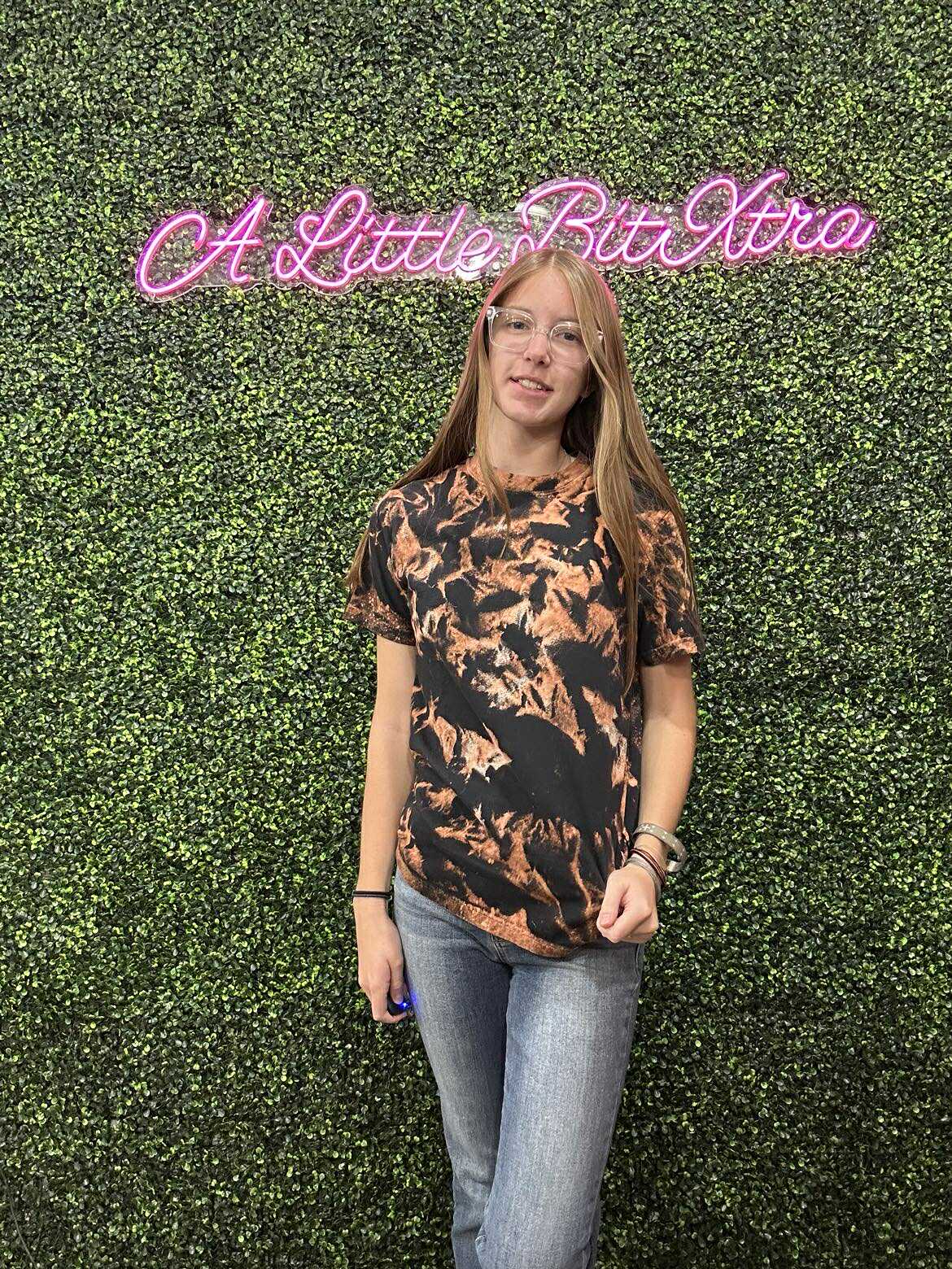 Black Bleached Tee