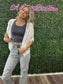 White Lace Open Front Cardigan with Batwing Sleeves