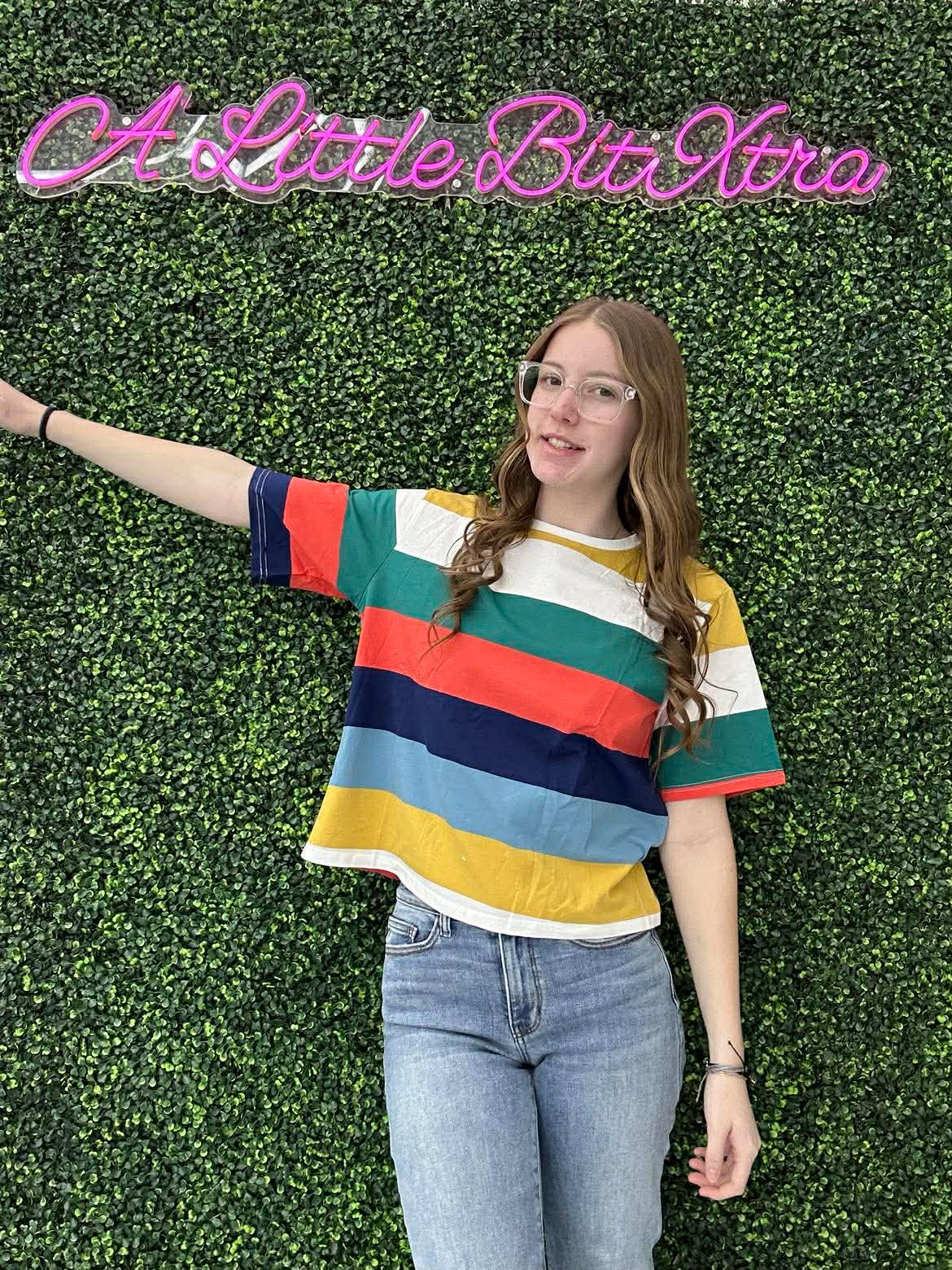 Multicolor Block Short Top