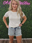 Z ACID WASHED DISTRESSED HEM SHORTS