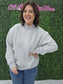 Mock Neck Sweatshirt (light heather)