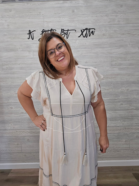 Natural Midi Dress