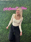 Black Pleated Wide Leg Pants