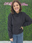 Mock Neck Sweatshirt (black)
