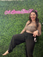 Black Pleated Wide Leg Pants