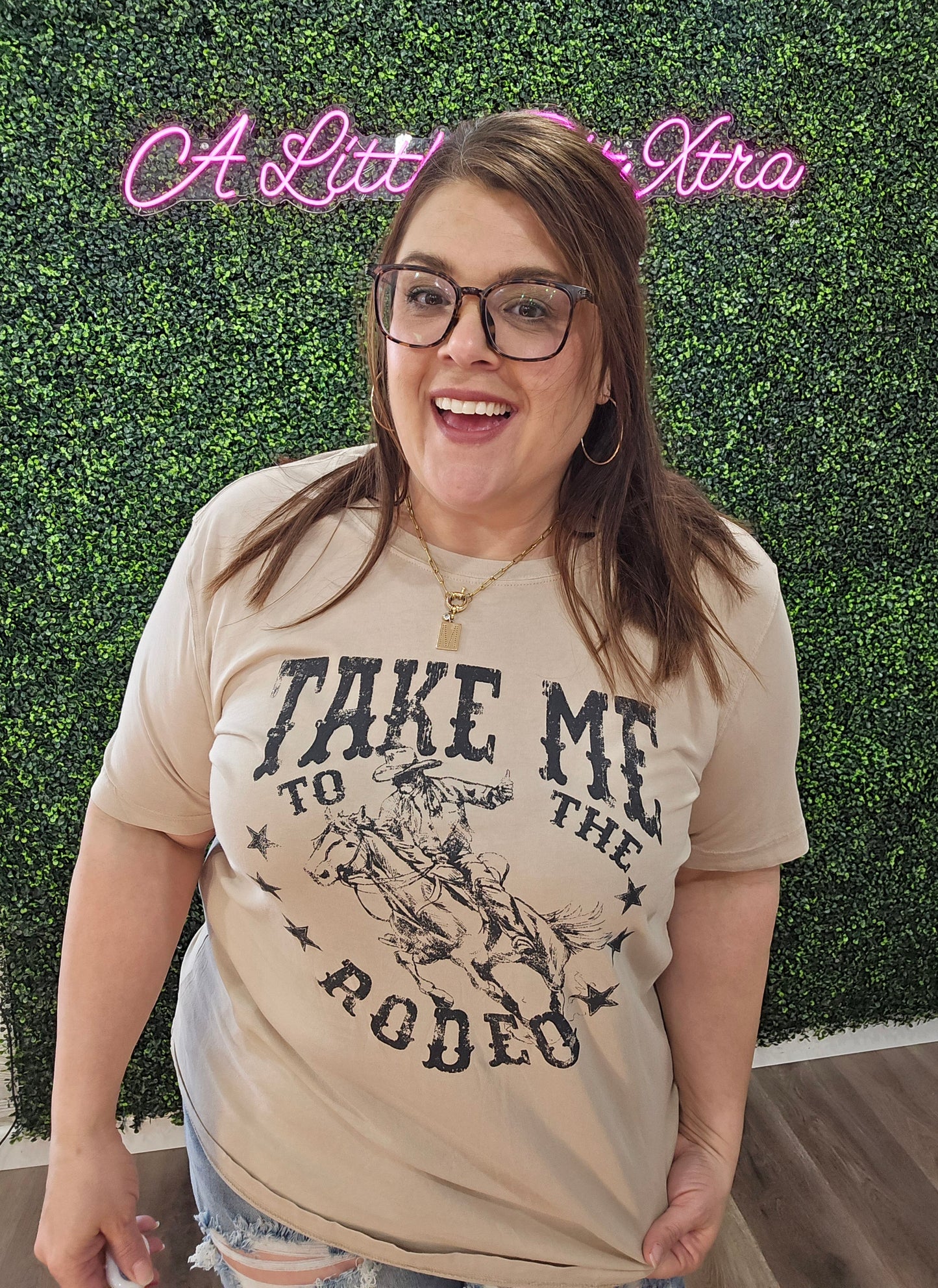 TAKE ME TO THE RODEO GRAPHIC TEE