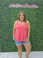 SUMMER KINGSLEY TANK: CORAL