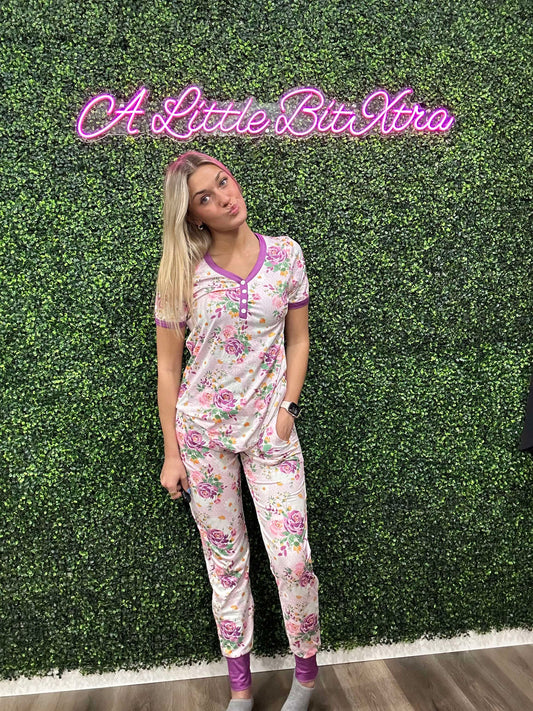 Lavender Floral Pajamas