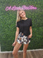 Brown Cowhide Shorts