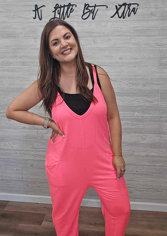 NEON PINK XTRA ROMPER