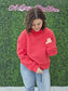 Mock Neck Sweatshirt (red)
