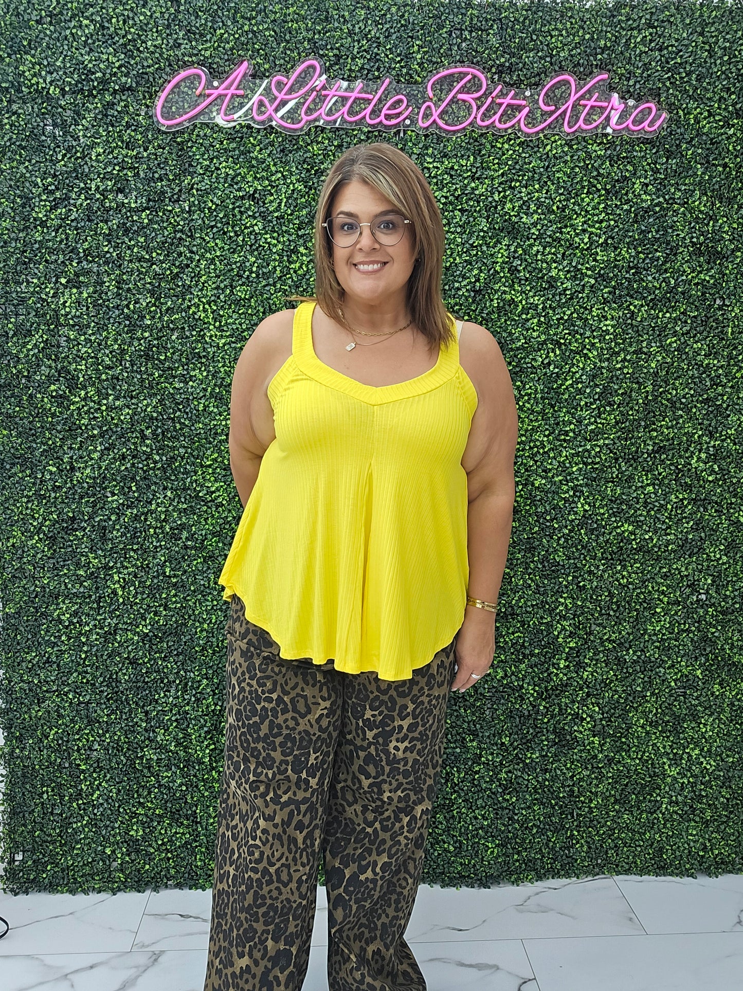 SUMMER KINGSLEY TANK: BRIGHT YELLOW