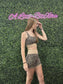 CHEETAH BRA & BIKER SHORTS SET