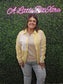 YELLOW PATCHWORK SHACKET