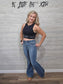 Black Rhinestone Crop Tank