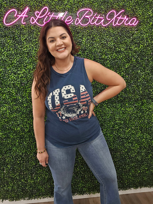 USA 1776 MINERAL GRAPHIC TANK TOP