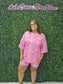 Pink Camo Biker Short Set