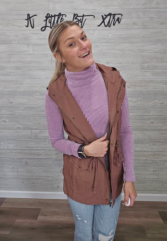 LIGHT PLUM RIBBED TURTLE NECK