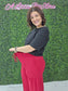 WIDE LEG PANTS RED