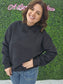 Mock Neck Sweatshirt (black)