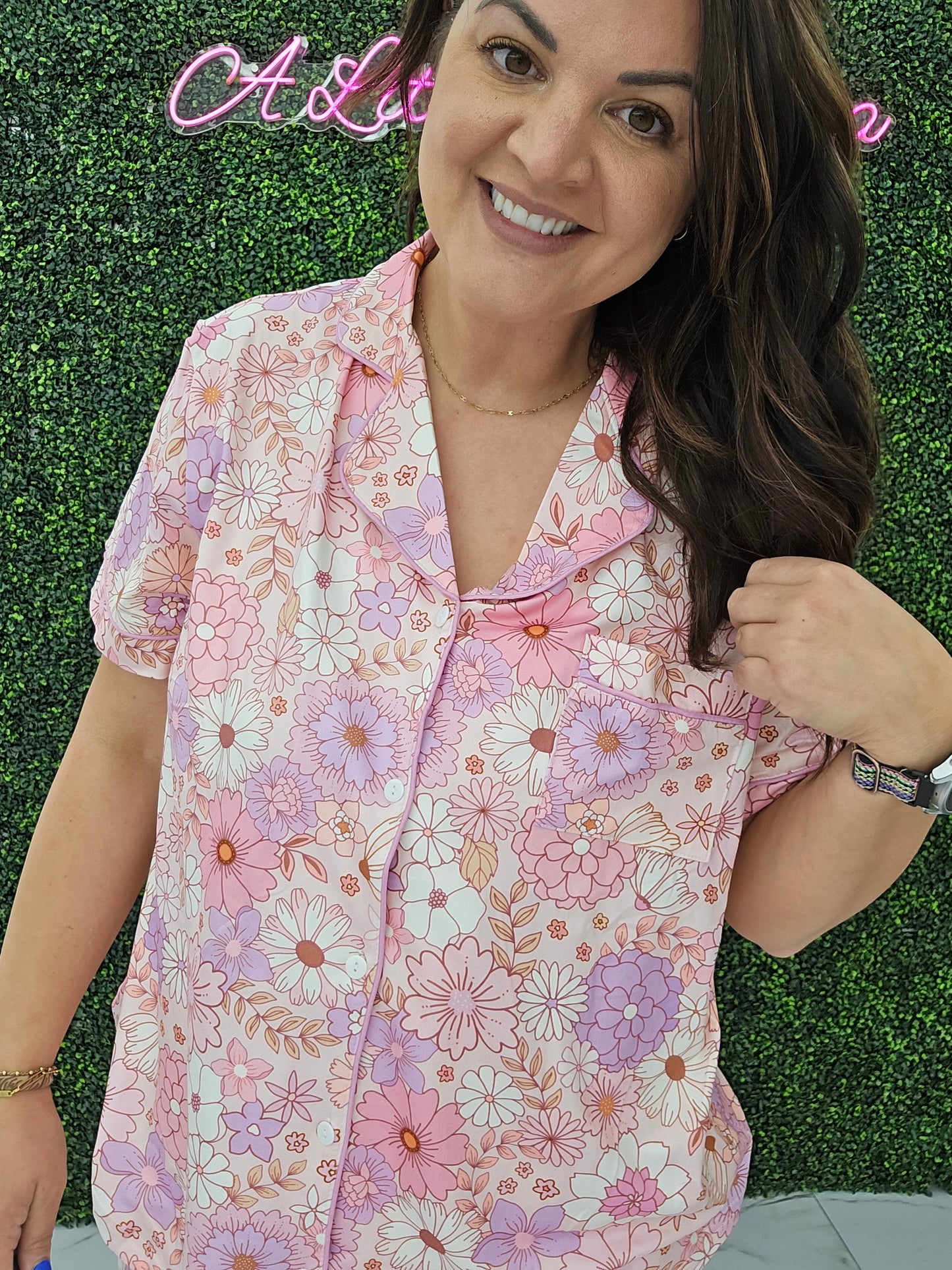 Pink Boho Pajamas