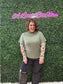 LIGHT OLIVE MOCK NECK SWEATER