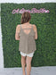 TAN LACE TANK