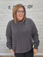 ASH BLACK ACID WASH OVERSIZED PULLOVER