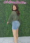 Olive Bell Sleeve top
