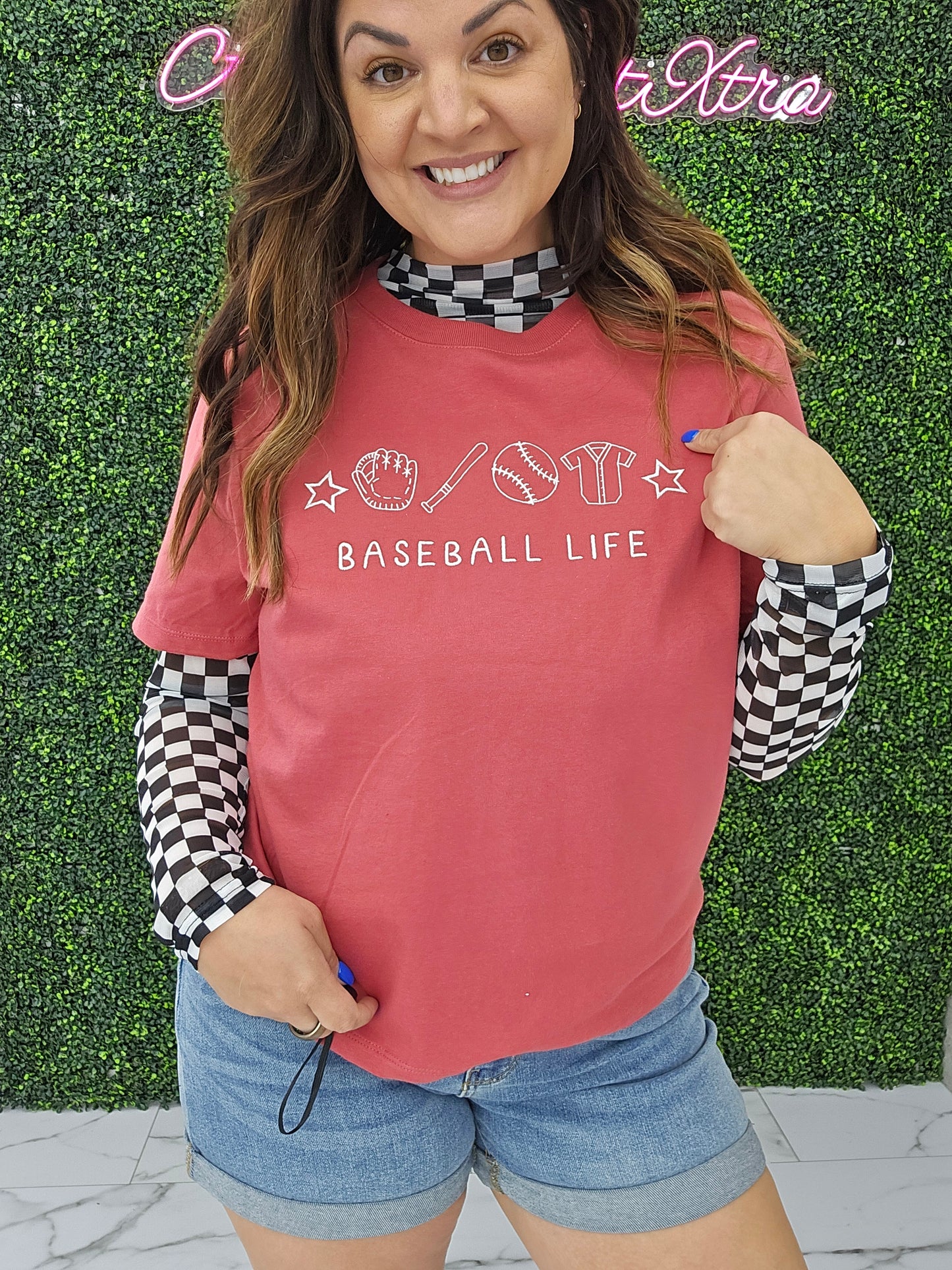 Baseball Life Embroidered