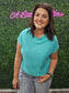 MINT BOXY COTTON TEE