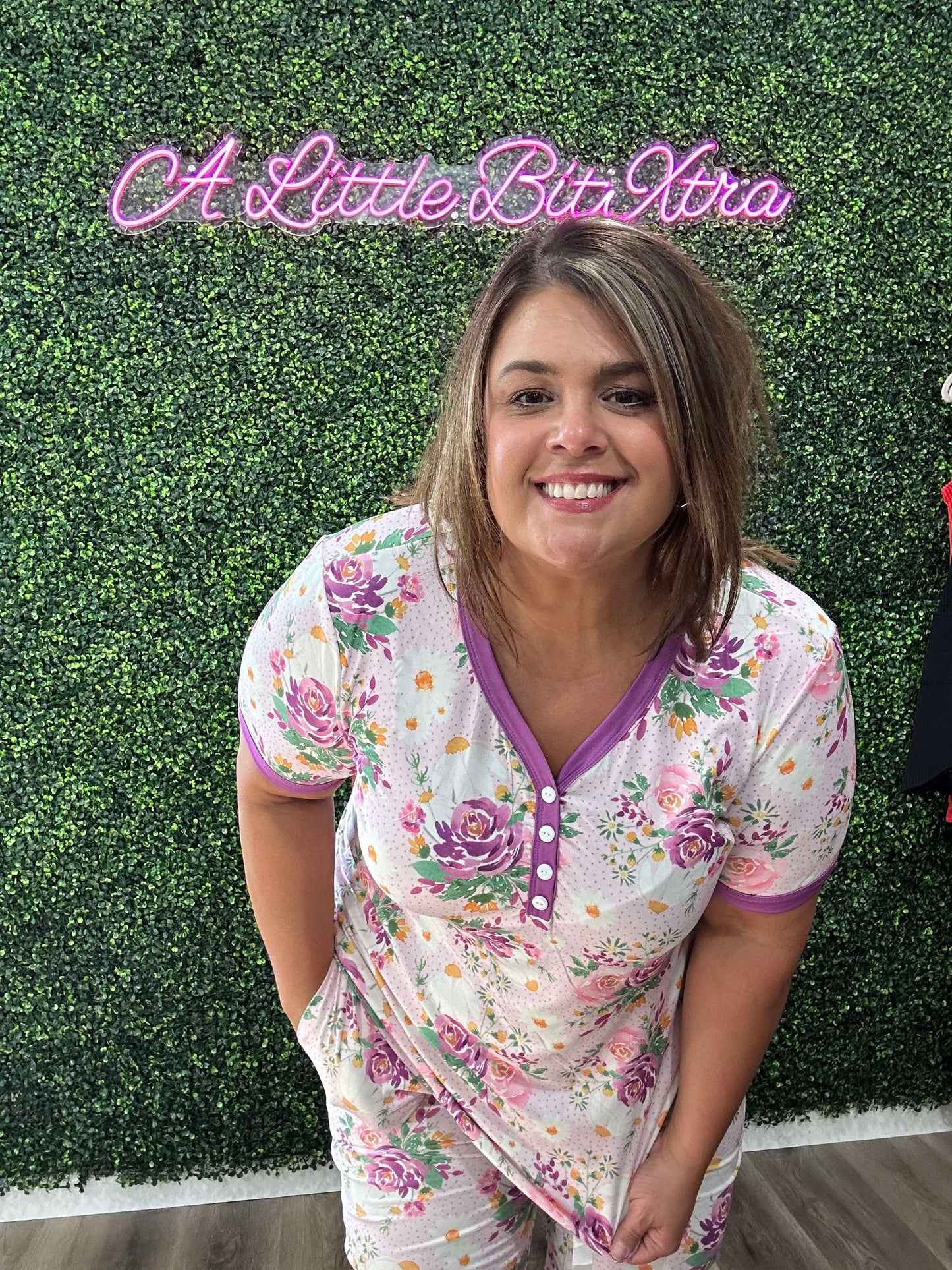 Lavender Floral Pajamas