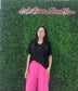 WIDE LEG PANTS PINK