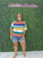 Multicolor Block Short Top