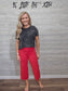 JB HIGH-WAISTED RED CROPPED JEANS