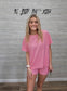 Fuchsia Soft Melange Hacci Set
