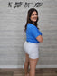 Z White Acid Wash Frayed Cutoff Hem Shorts
