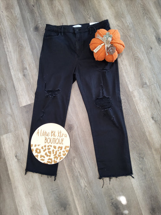 Cropped Distressed Zenana Jeans