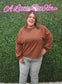 Light Fleece Midi Balloon Sleeve Sweater Brown